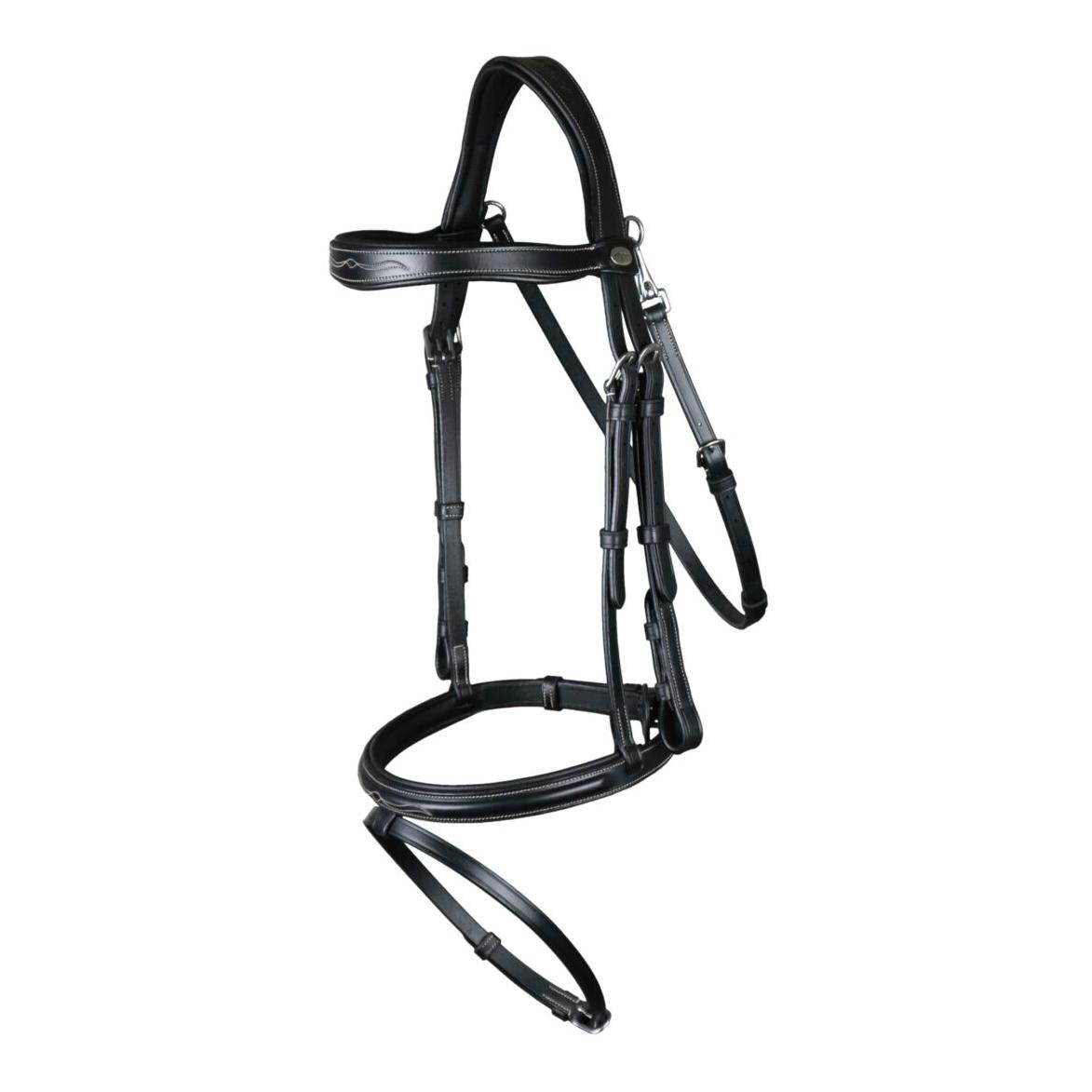 Dy'on Zaum mit kombiniertem Reithalfter und Karabiner