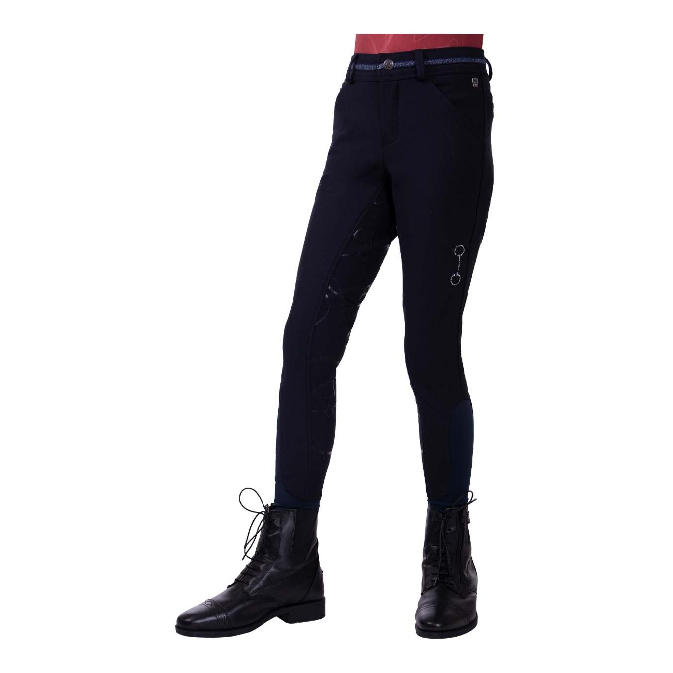 QHP Pantalon d'équitation Carrie Junior avec fond complet