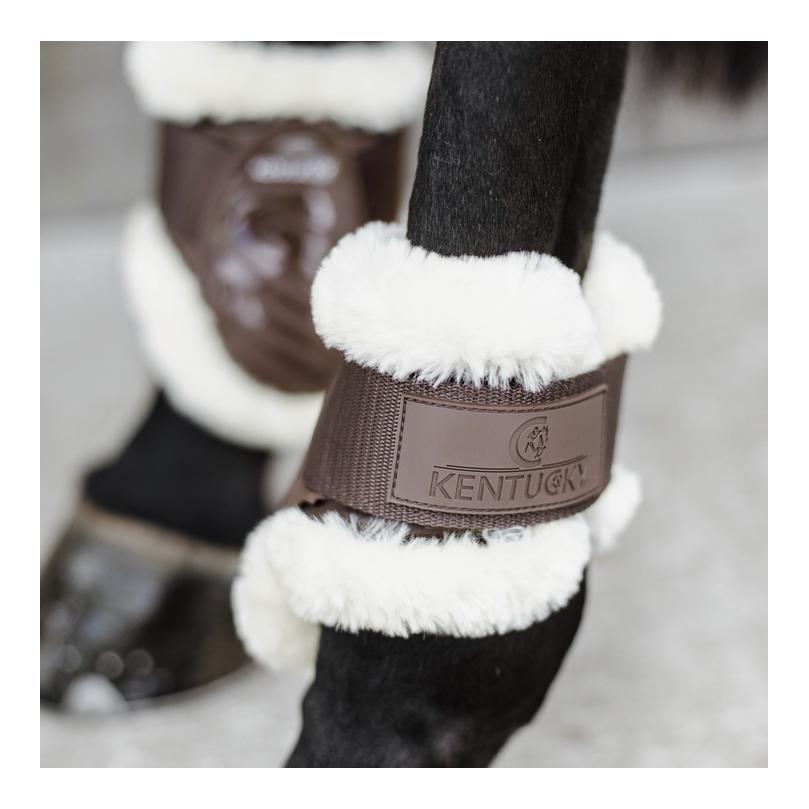Streichkappen Vegan Lamfell young Horse - braun