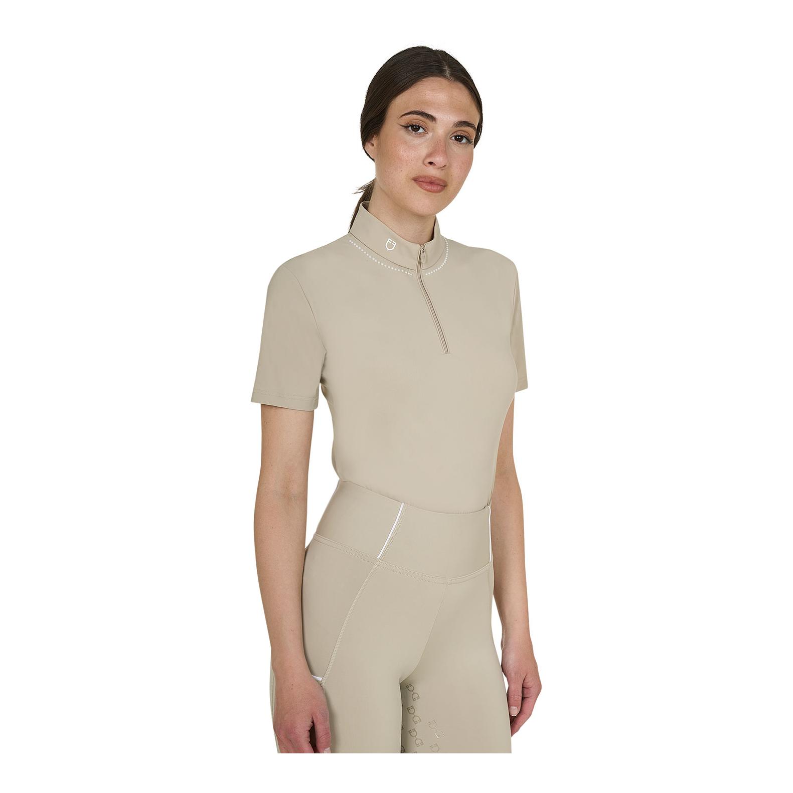Equestro T-shirt de sport Perlen à manches courtes pour femme