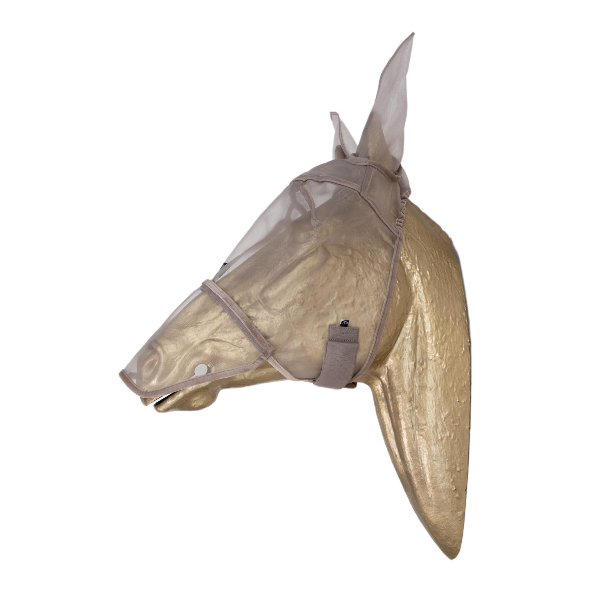 Kentucky Fliegenmaske Classic mit Ohren und Nase Beige