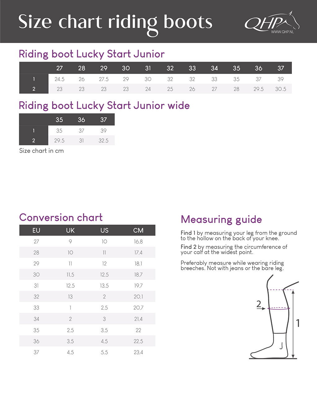 QHP Reitstiefel lucky Start Junior