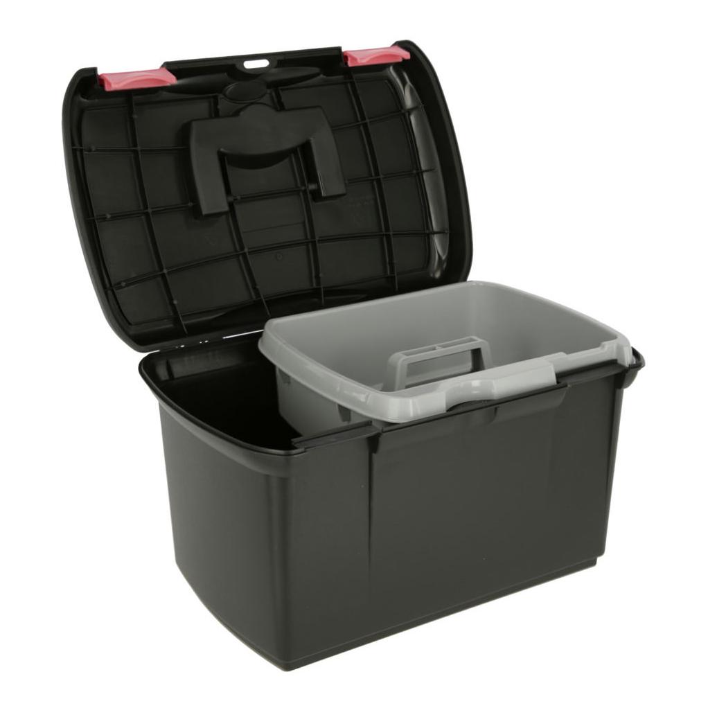 Kerbl Putzbox Arrezzo - schwarz/fuchsia