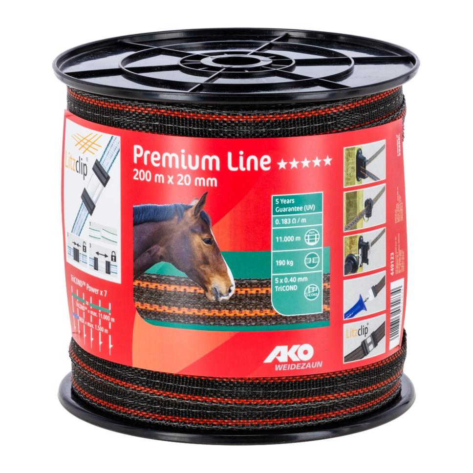 AKO Ruban de clôture pour pâturage Premium Plus