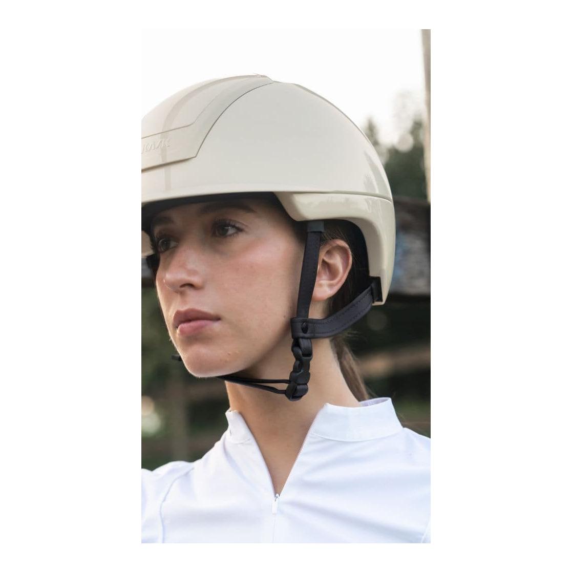 KASK Reithelm Nemesi Shine - schwarzer Kinnriemen