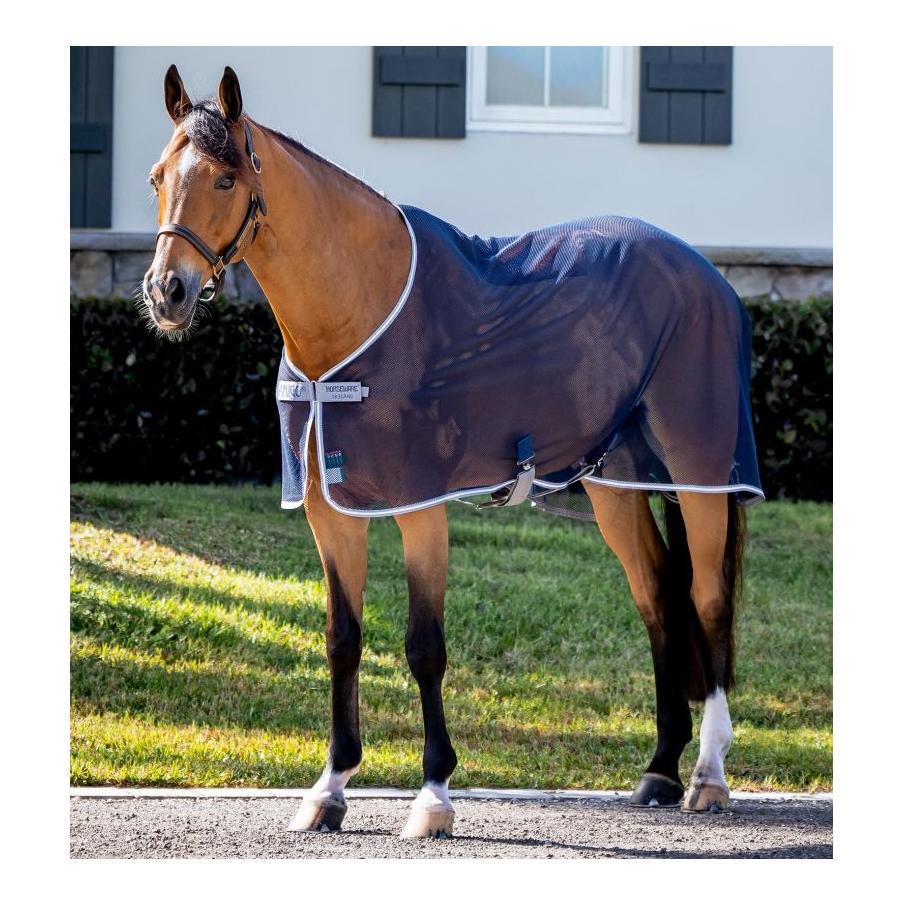 Horseware Couverture anti-mouches Amigo Net Cooler, couverture séchante