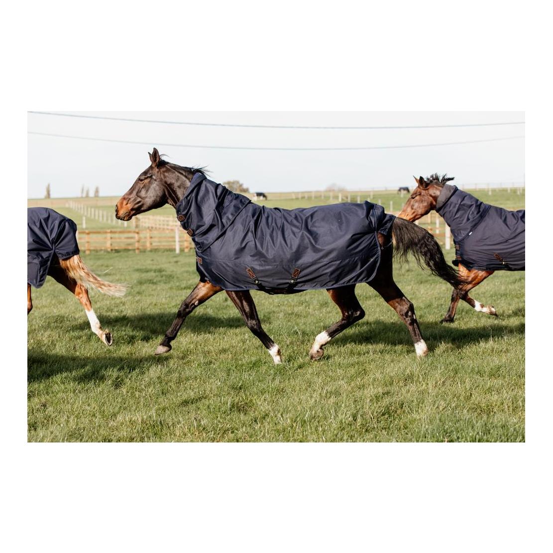 Weidedecke Turnout all weather Quick dry Fleece mit Halsteil 150 Gramm