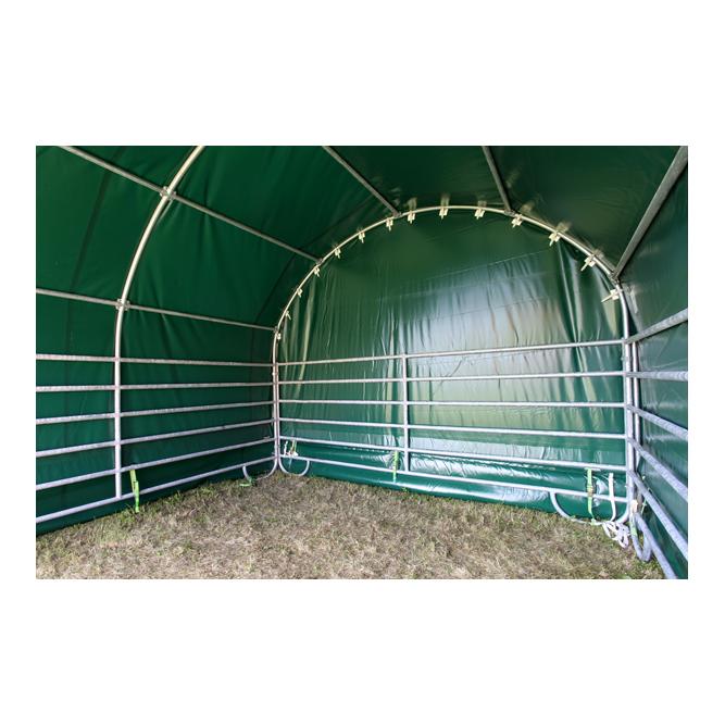 Mur pignon PVC avec surplomb pour abri mobile