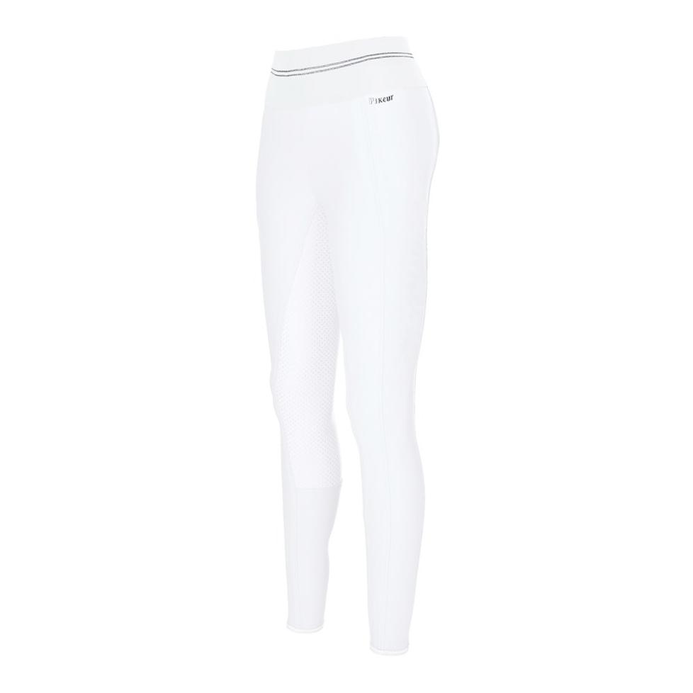 Pikeur Leggings d'équitation Athleisure Gia pour dame avec doublure grip intégrale - blanc