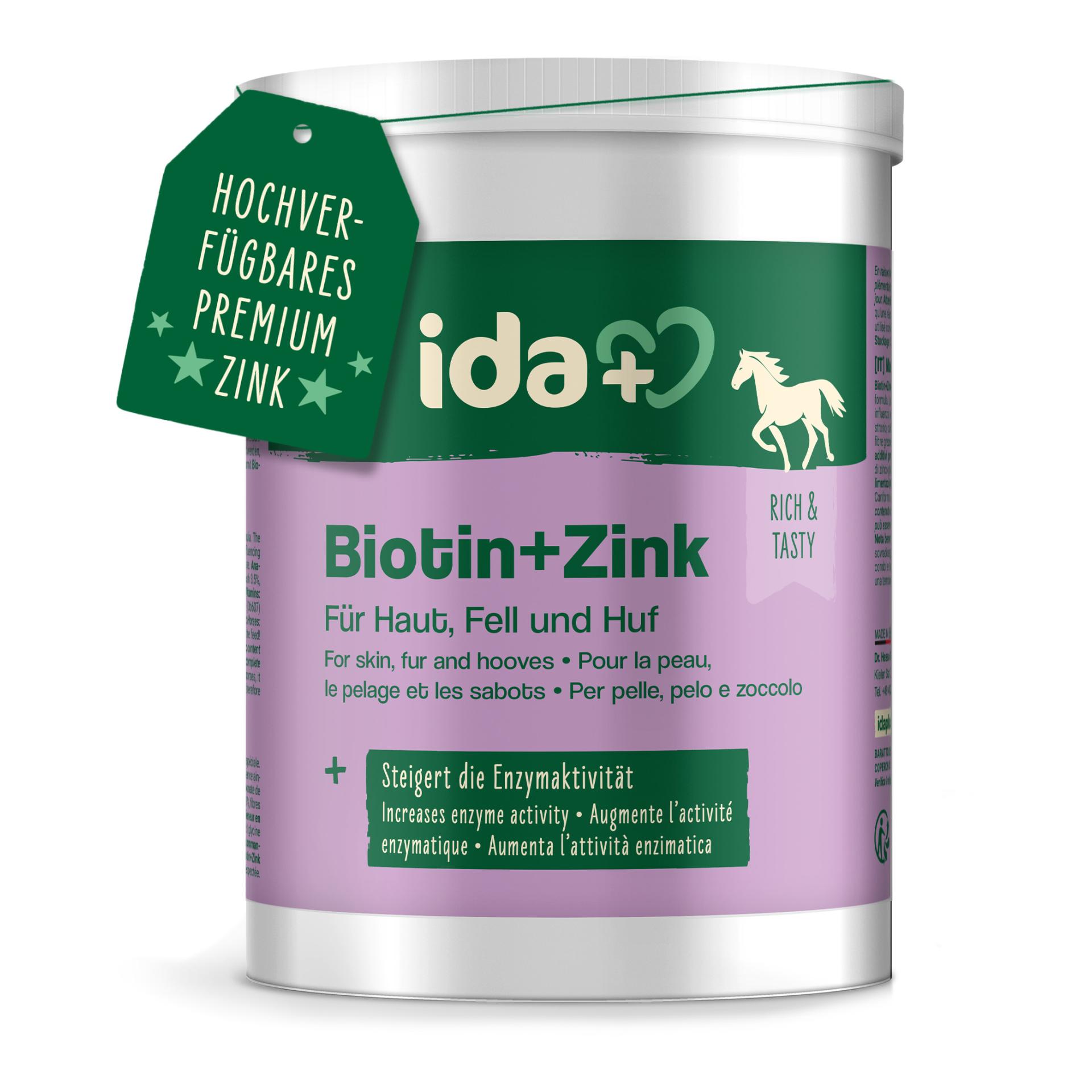 IdaPlus Biotin + Zink für Pferde - hochdosiert - verbessert Hufqualität & Hufwachstum