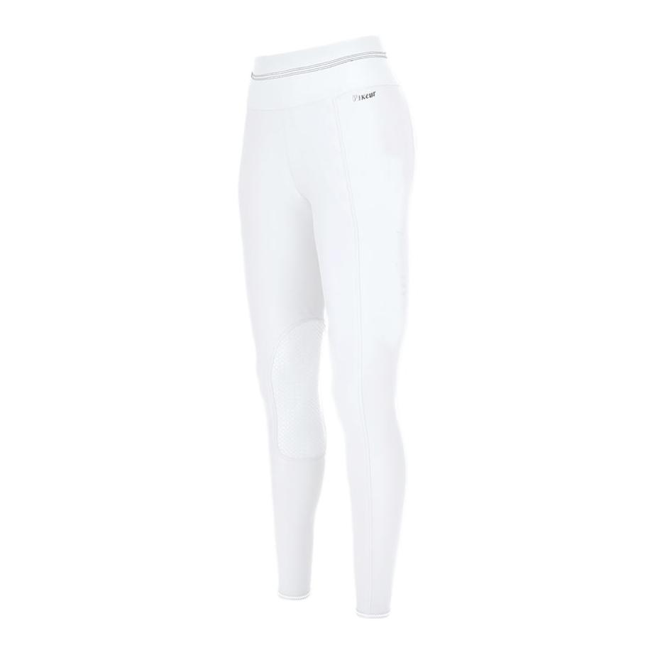 Pikeur Reitleggings Gia Grip Athleisure II Kniebesatz Damen - weiss