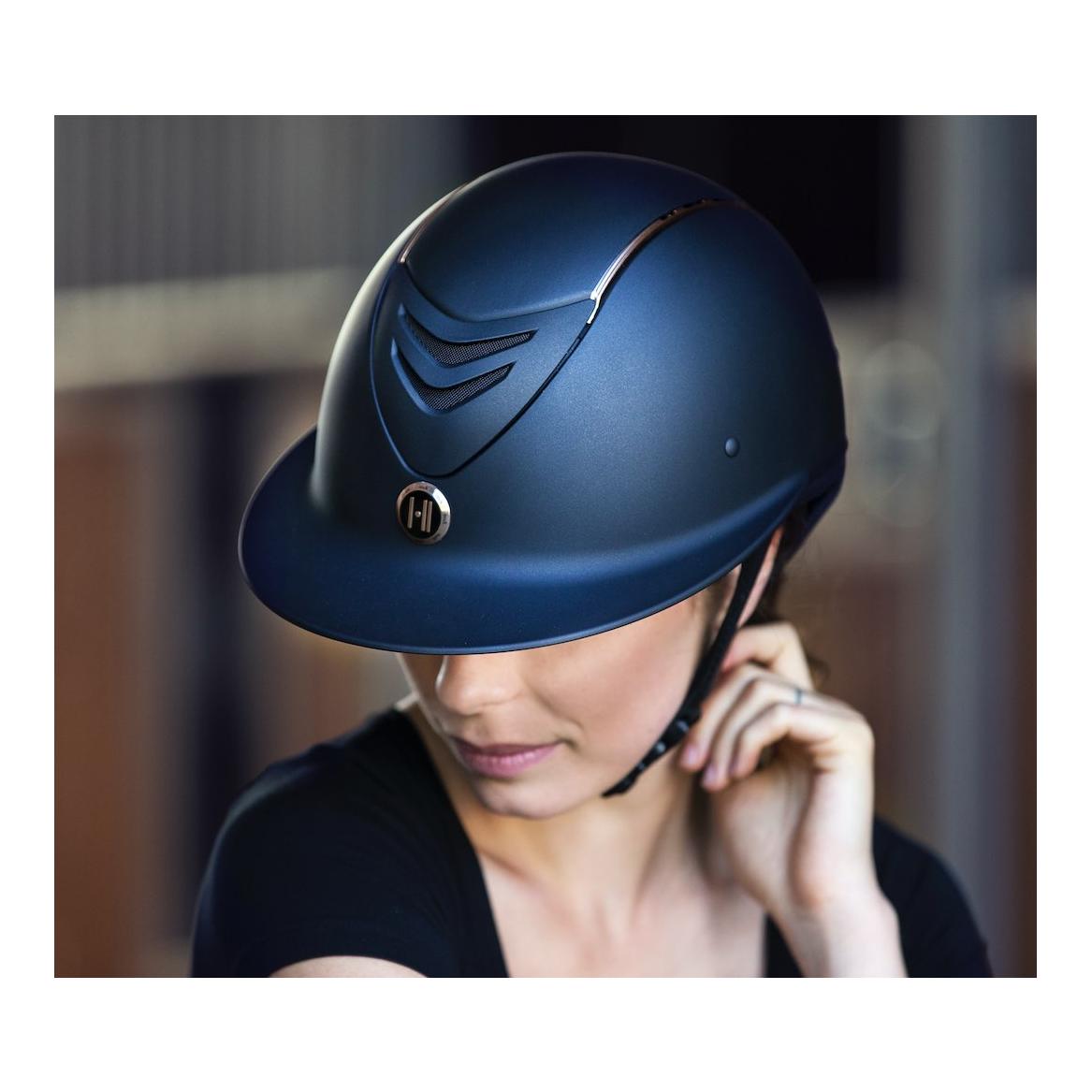 One K Casque d'équitation Avance Paint Matt Rosegold - noir