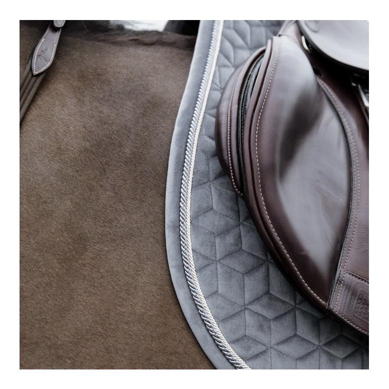 Kentucky Schabracke Basic Velvet Samt - grau