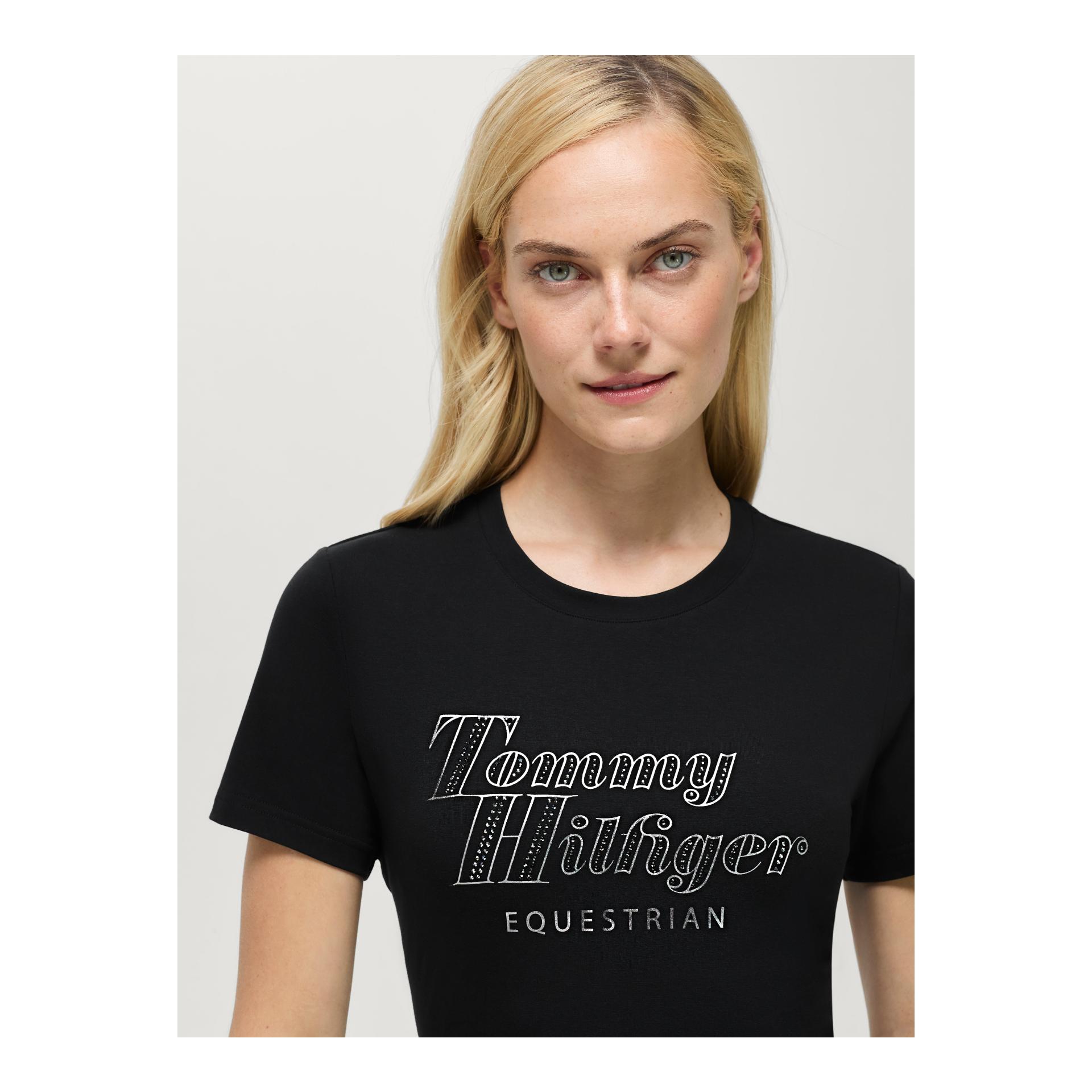 Tommy Hilfiger Equestrian T-shirt à strass Malibu pour femme