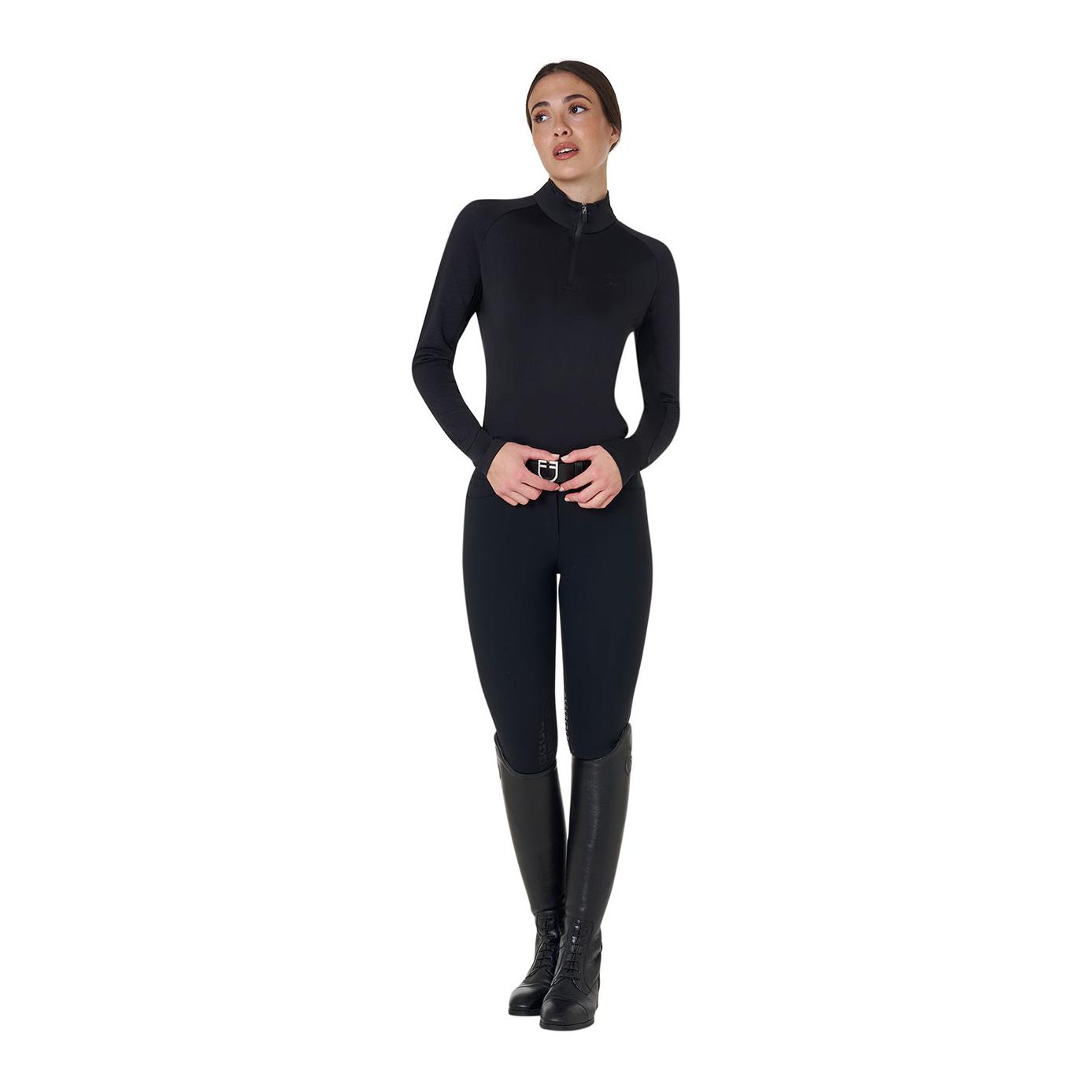 Equestro T-shirt manches longues slim femme