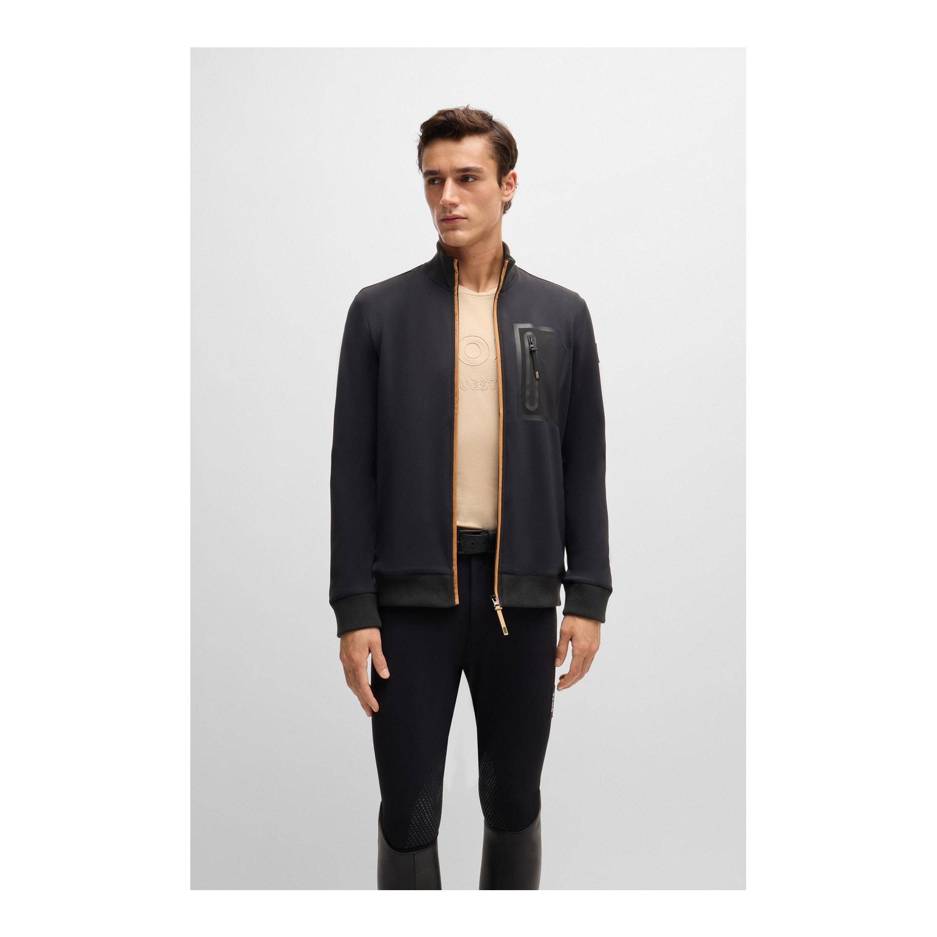 BOSS Equestrian Funkionsstrickjacke Sammy Herren