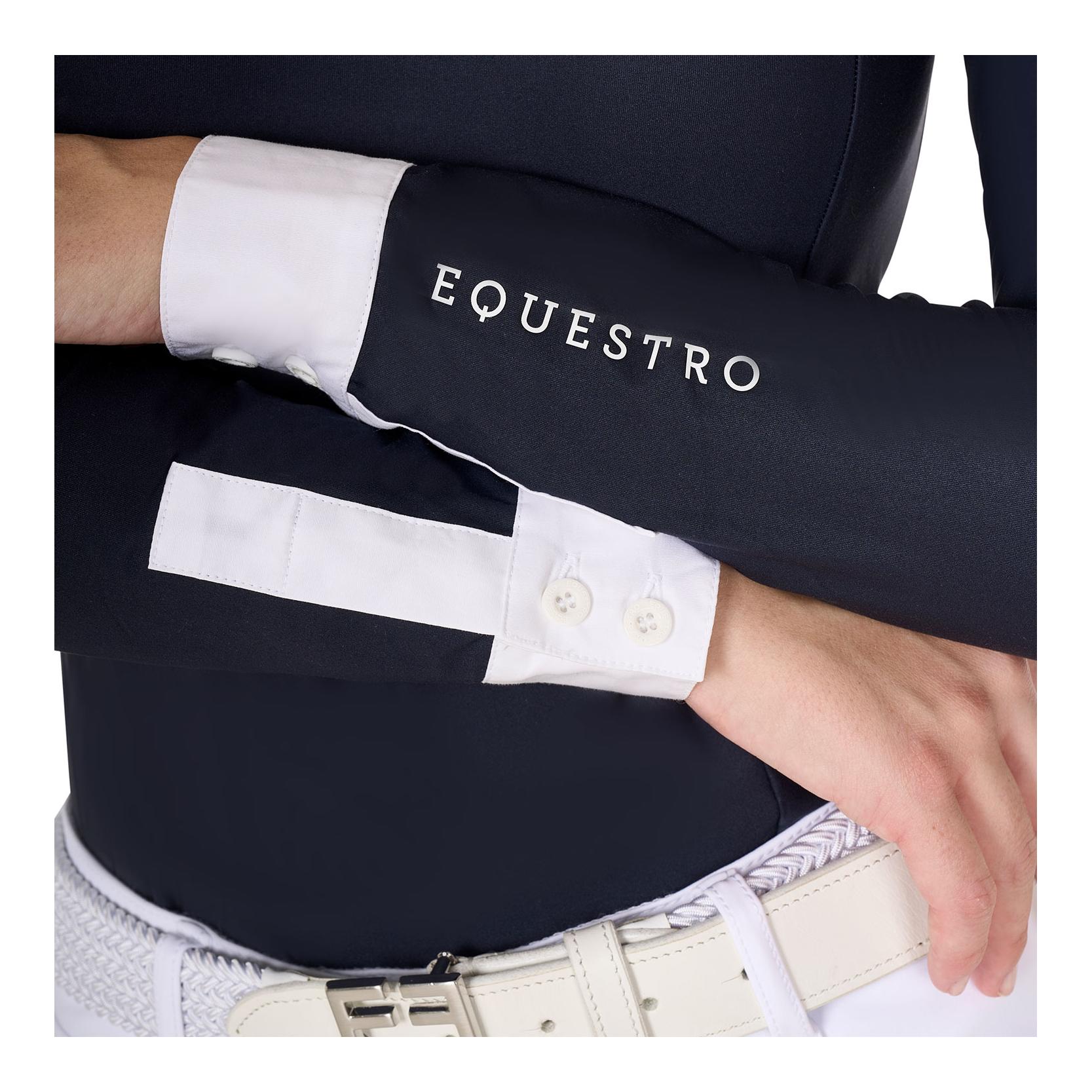Equestro Turniershirt Plisee Langarm Damen