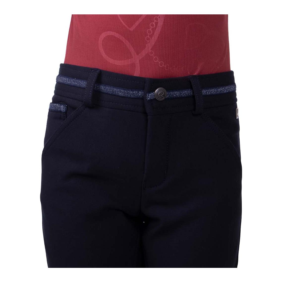 QHP Pantalon d'équitation Carrie Junior avec fond complet