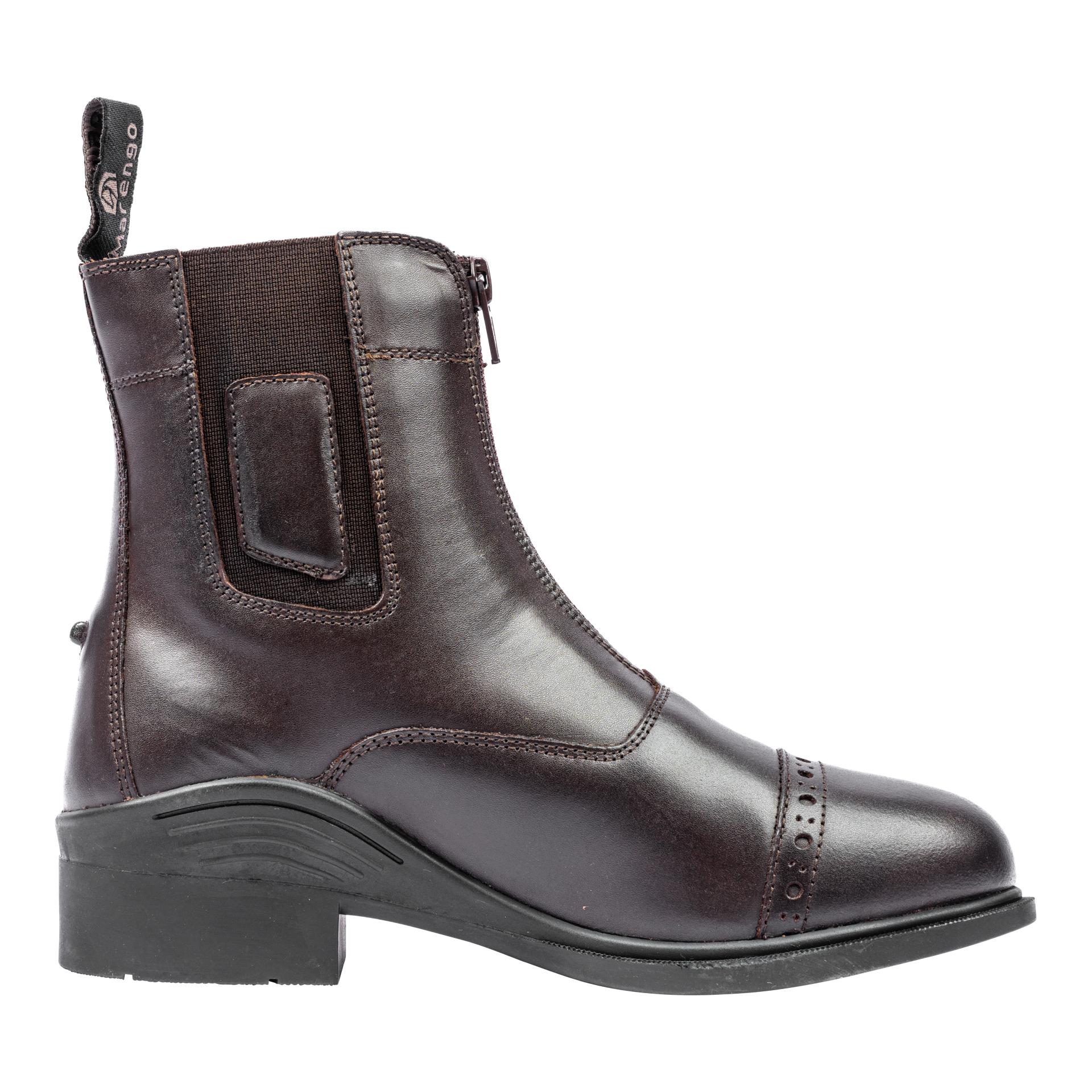 Marengo Reitstiefelette Frontzip Pro Echtleder