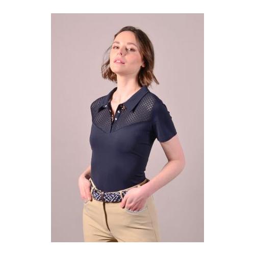 Poloshirt Pastel Damen - marine