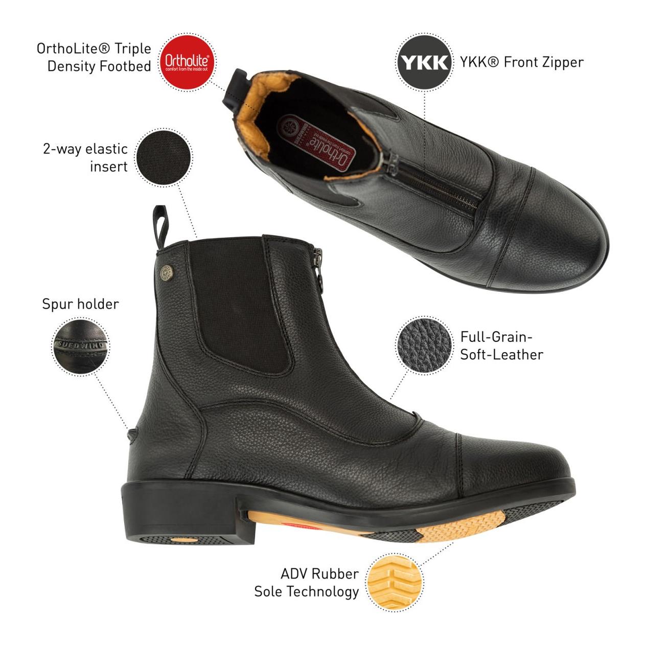 Suedwind Footwear Bottines Advanced II FZ Soft unisexe - noir