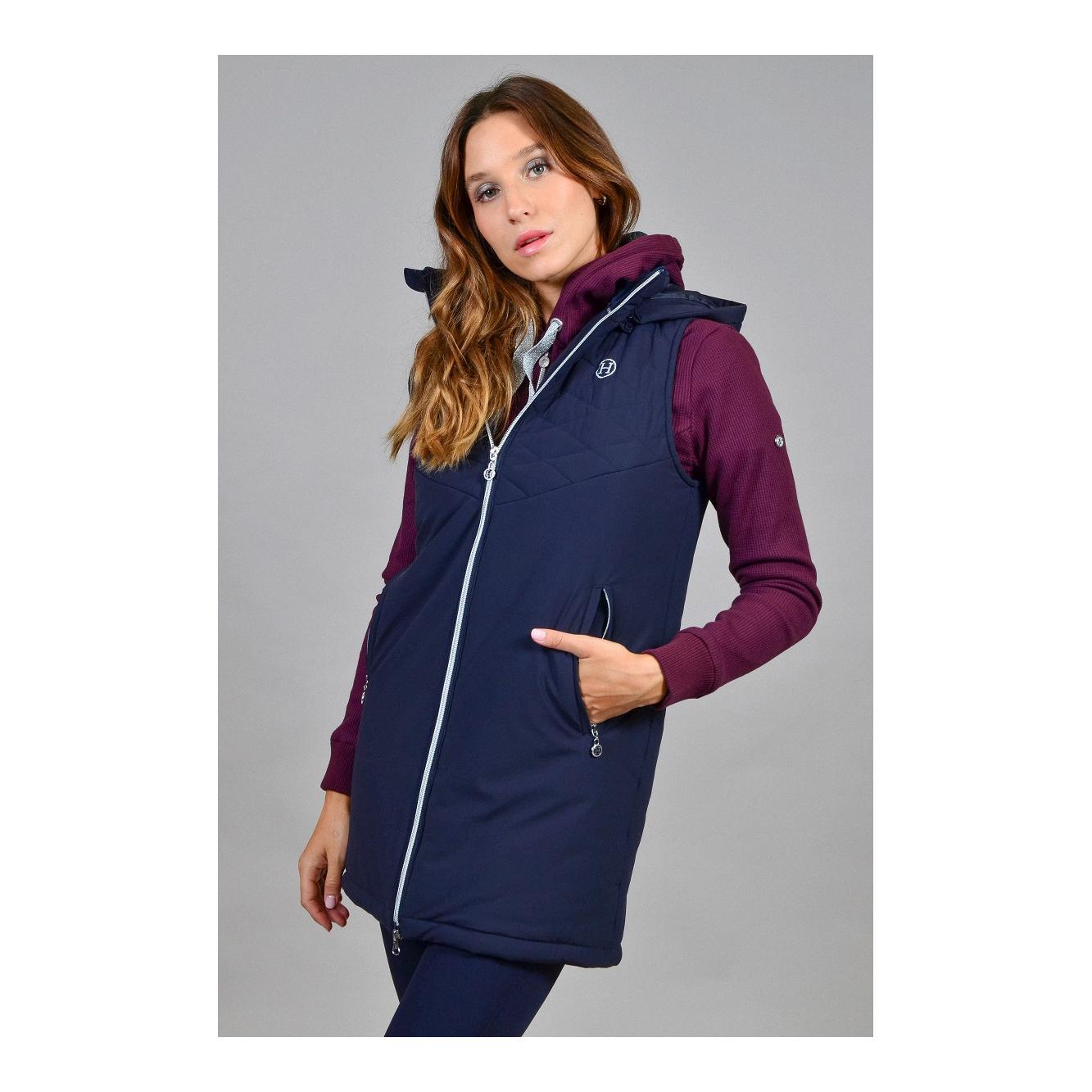 Gilet long Booster Femmes – bleu marine