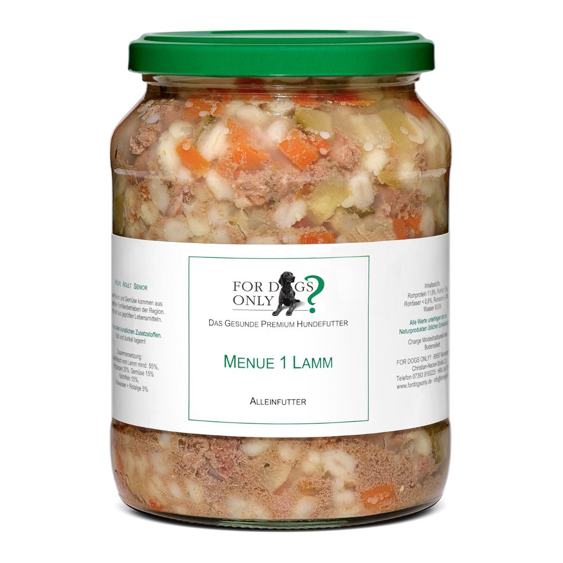 For Dogs Only? Nourriture pour chiens Premium Menue Agneau