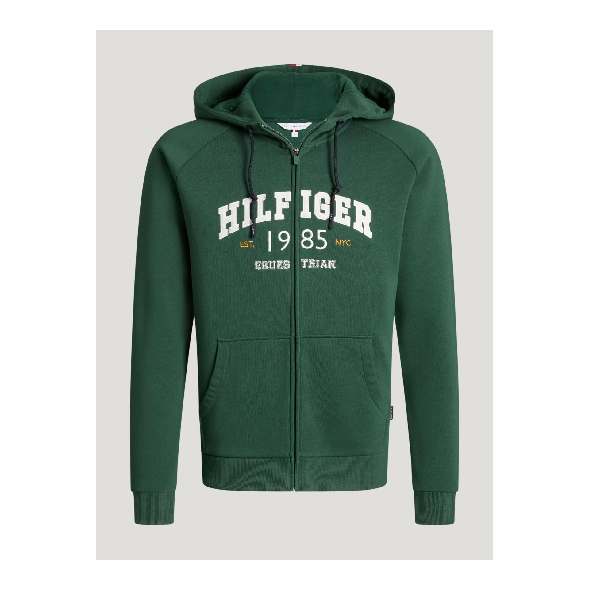 Tommy Hilfiger Equestrian Veste à capuche zippée homme Parker