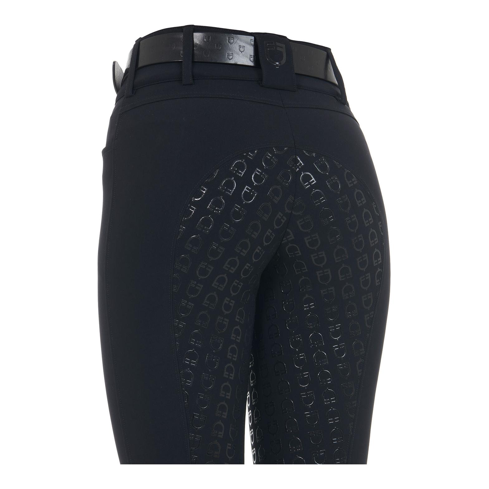 Equestro Culotte d'équitation taille haute à fond intégral pour filles