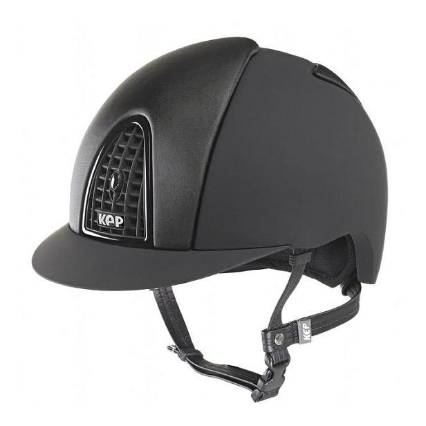 KEP Reithelm Cromo Textile - schwarz/satin schwarz