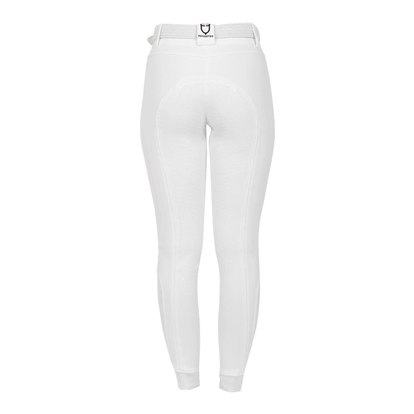 Equestro Culotte d'équitation taille haute à fond intégral pour filles