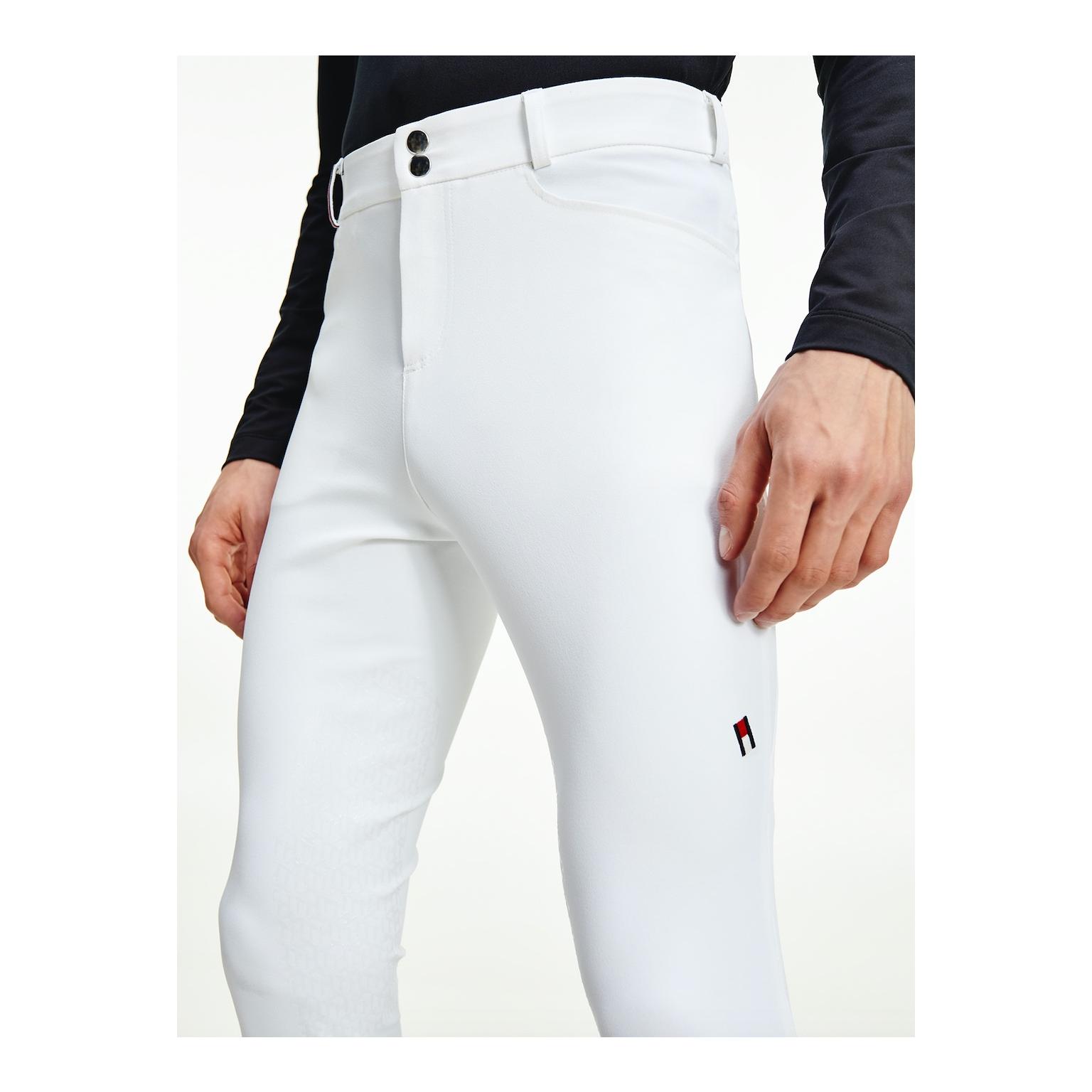 Pantalon d'équitation grip au genou Performance - Th Optic White