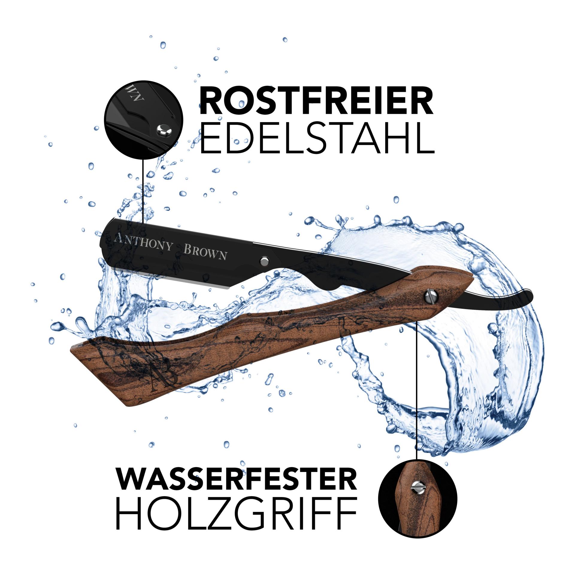 Anthony Brown Rasiermesser Holz