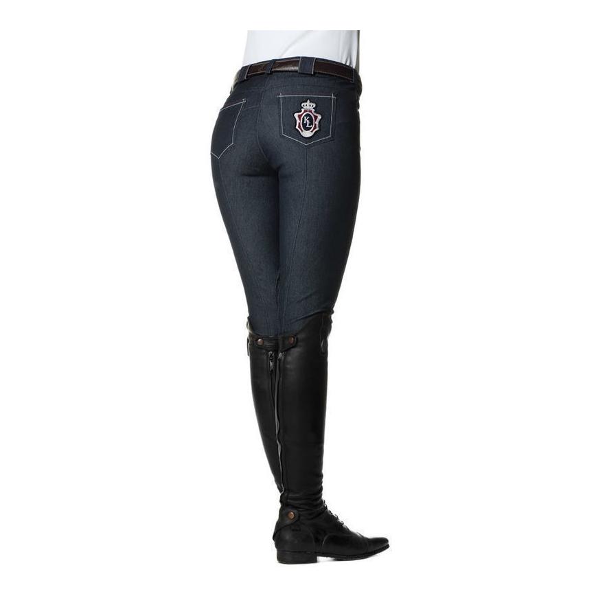 Kingsland Pantalons d‘équitation Kelly avec basanes dames – royal