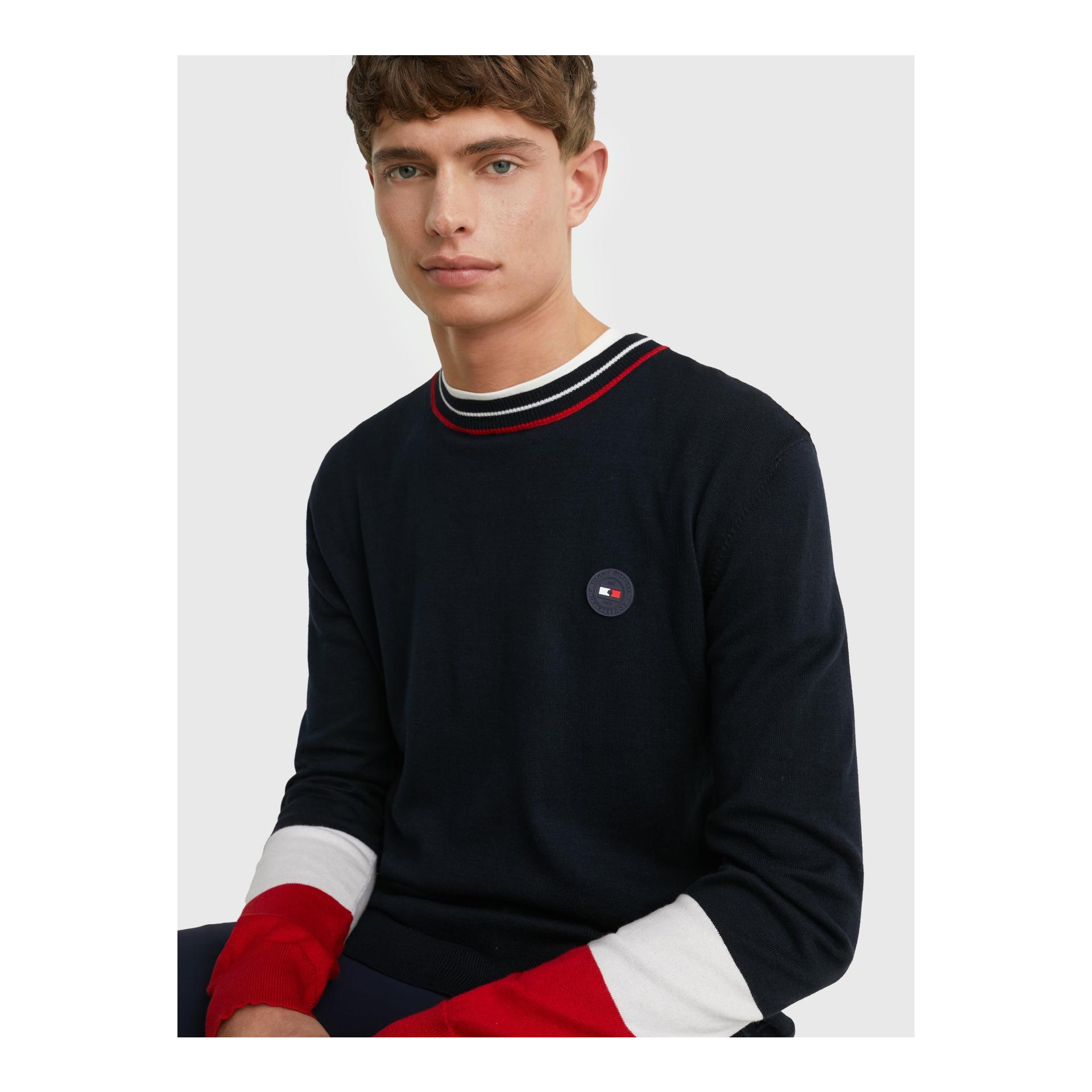 Pull en tricot Colorblock homme