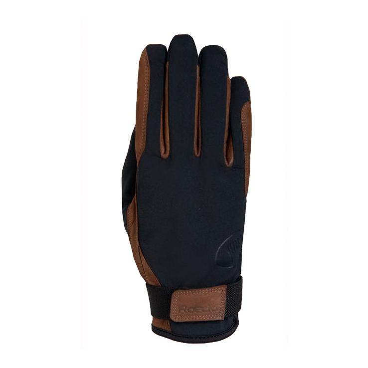 Gants d´équitation d’hiver JULIA - noir / moka