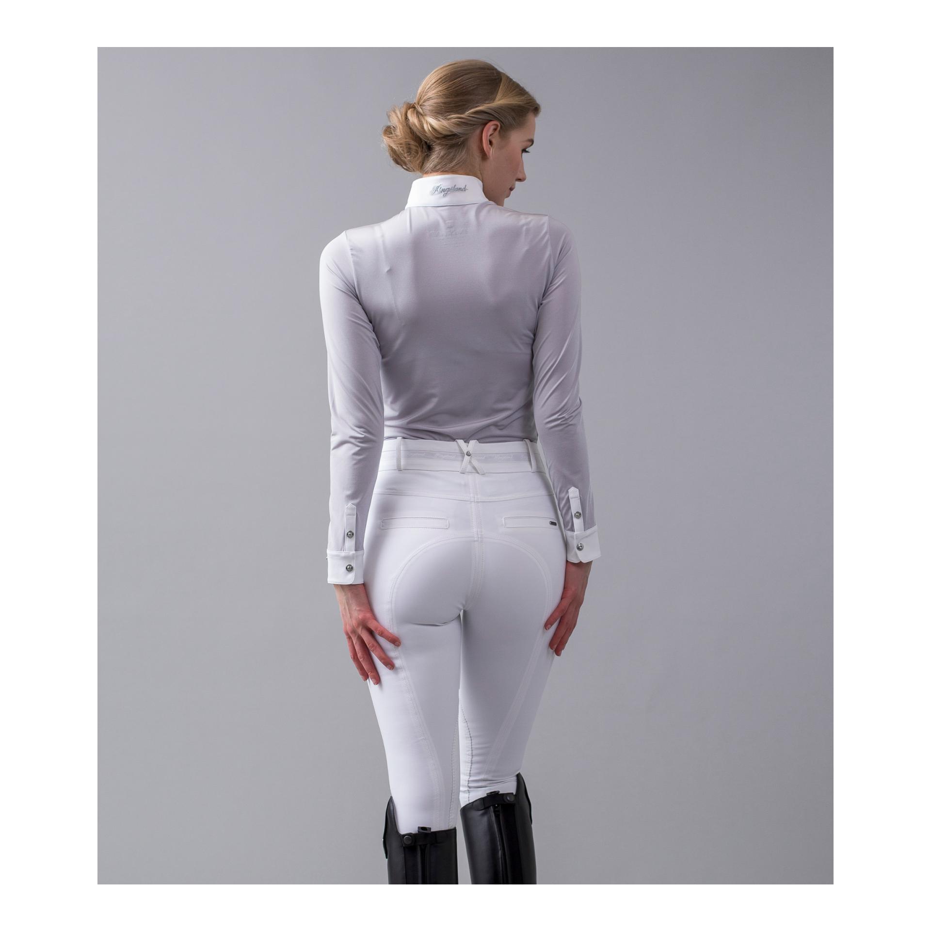 Turniershirt langarm KLOnna Damen - silver