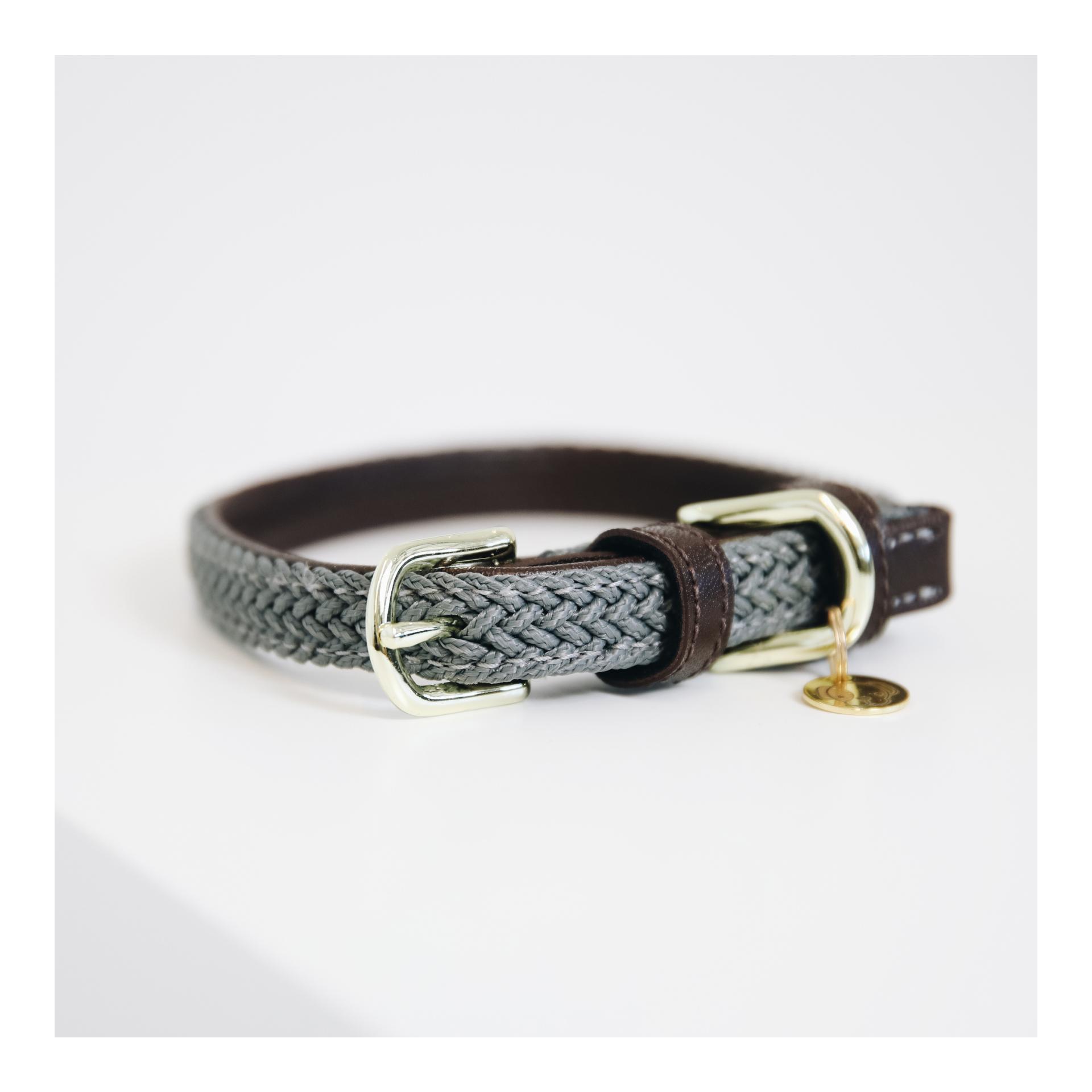 Kentucky Dogwear Hundehalsband Nylon geflochten - grau