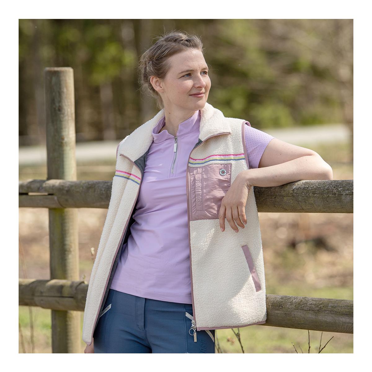Soulhorse Teddyfleece Weste Rainbow Unicorn