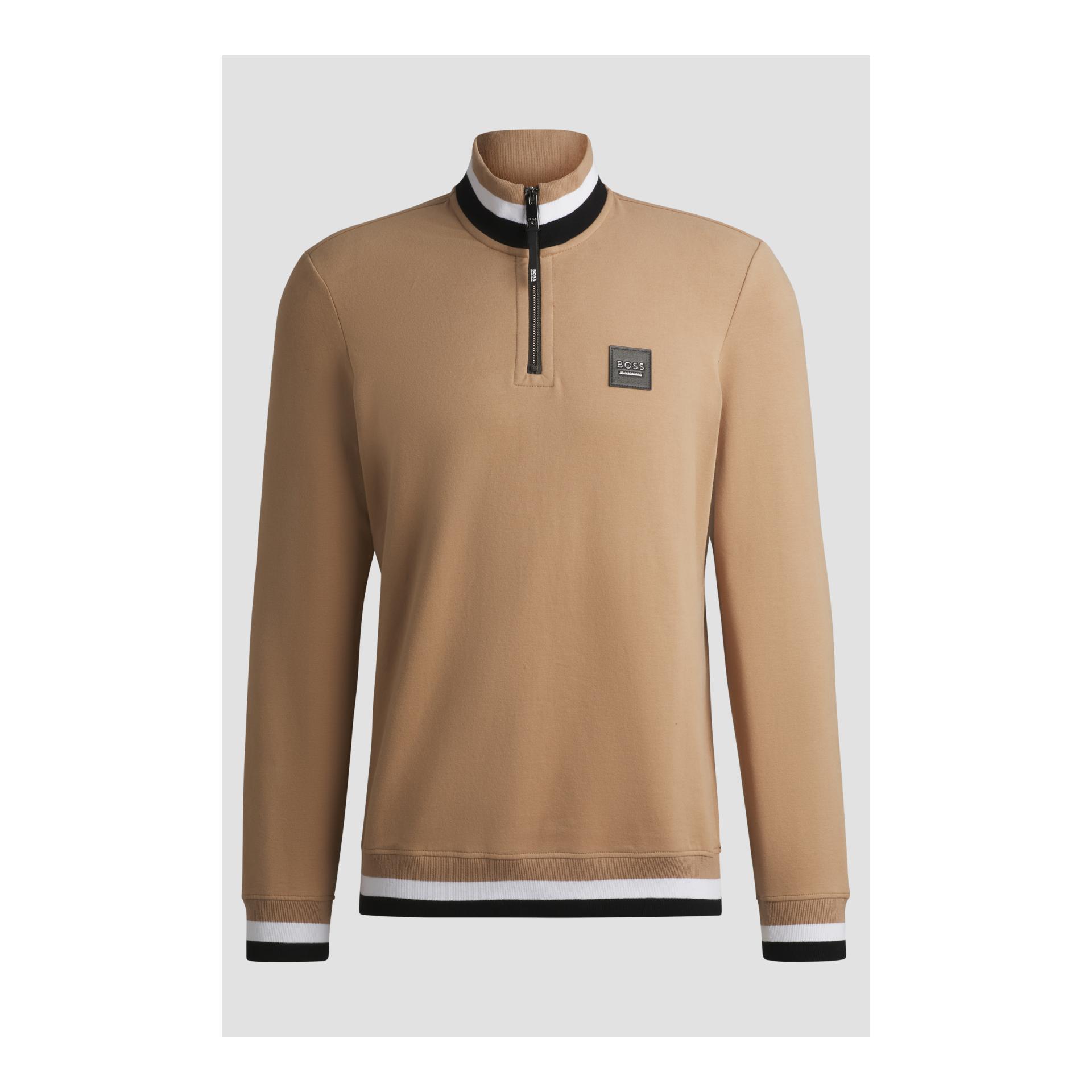 BOSS Equestrian Pullover Troyer Stehkragen