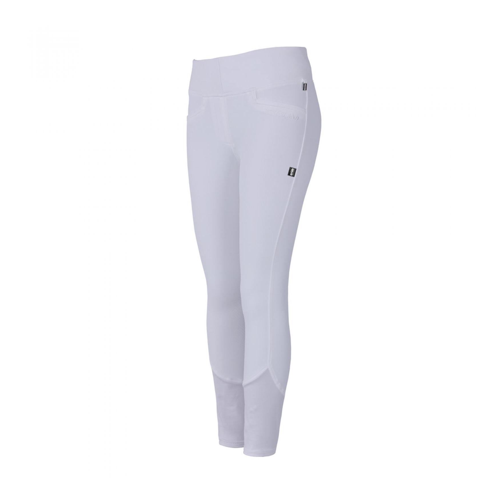 Leggings d'équitation KLKatja Classic grip au genou pour femmes - blanc