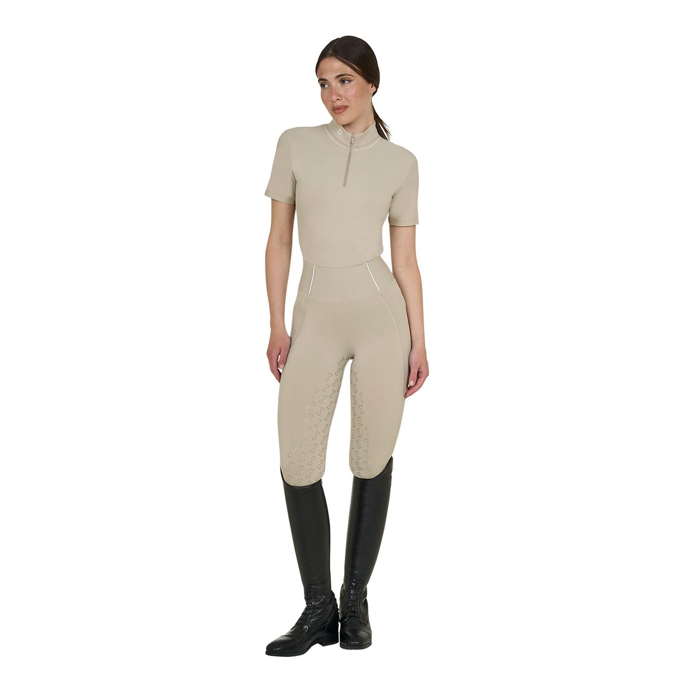 Equestro T-shirt de sport Perlen à manches courtes pour femme