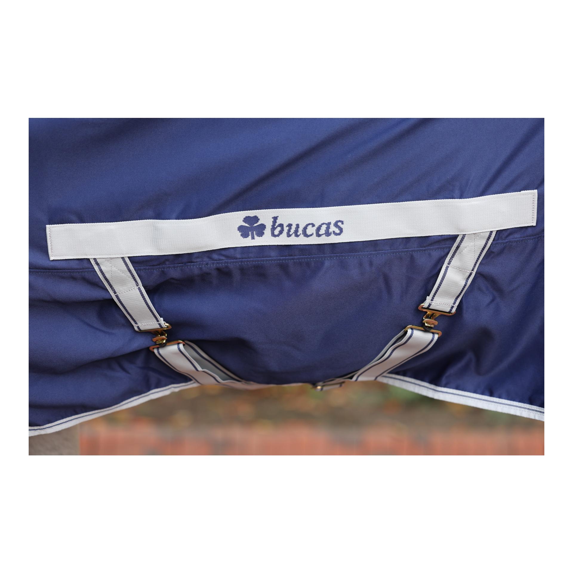 Bucas Couverture d'écurie Freedom Twill Sheet 0g - bleu marine/argenté