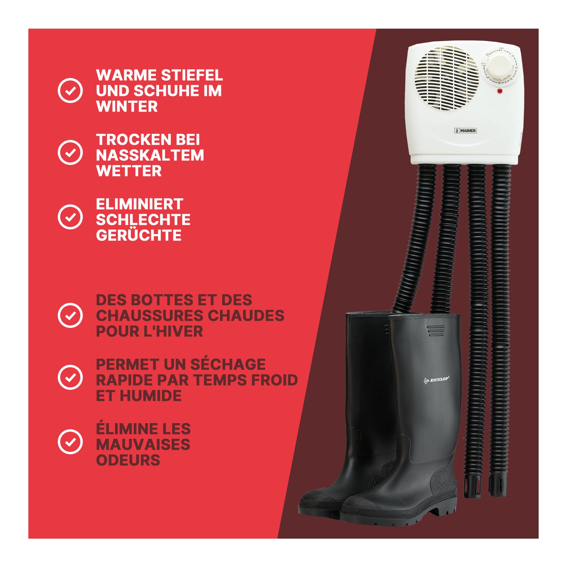 Schuhtrockner 2 Paar 350 Watt
