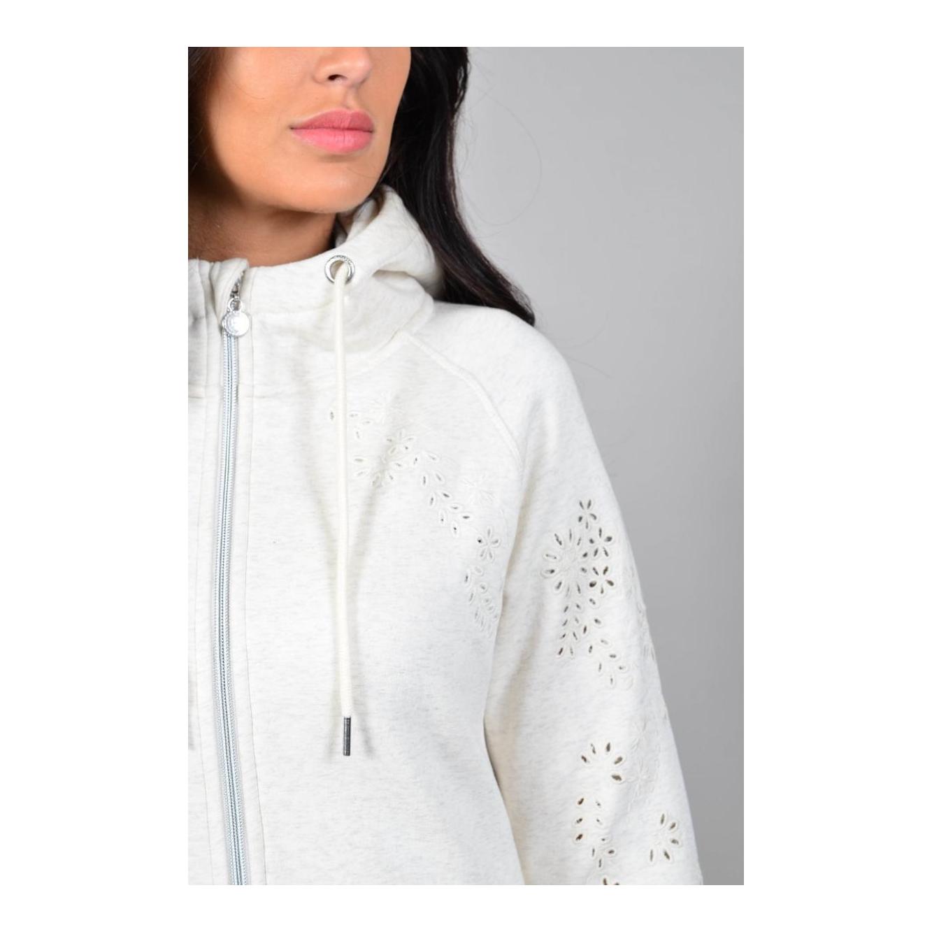 Sweatjacke Sweet Hoodie Damen - beige