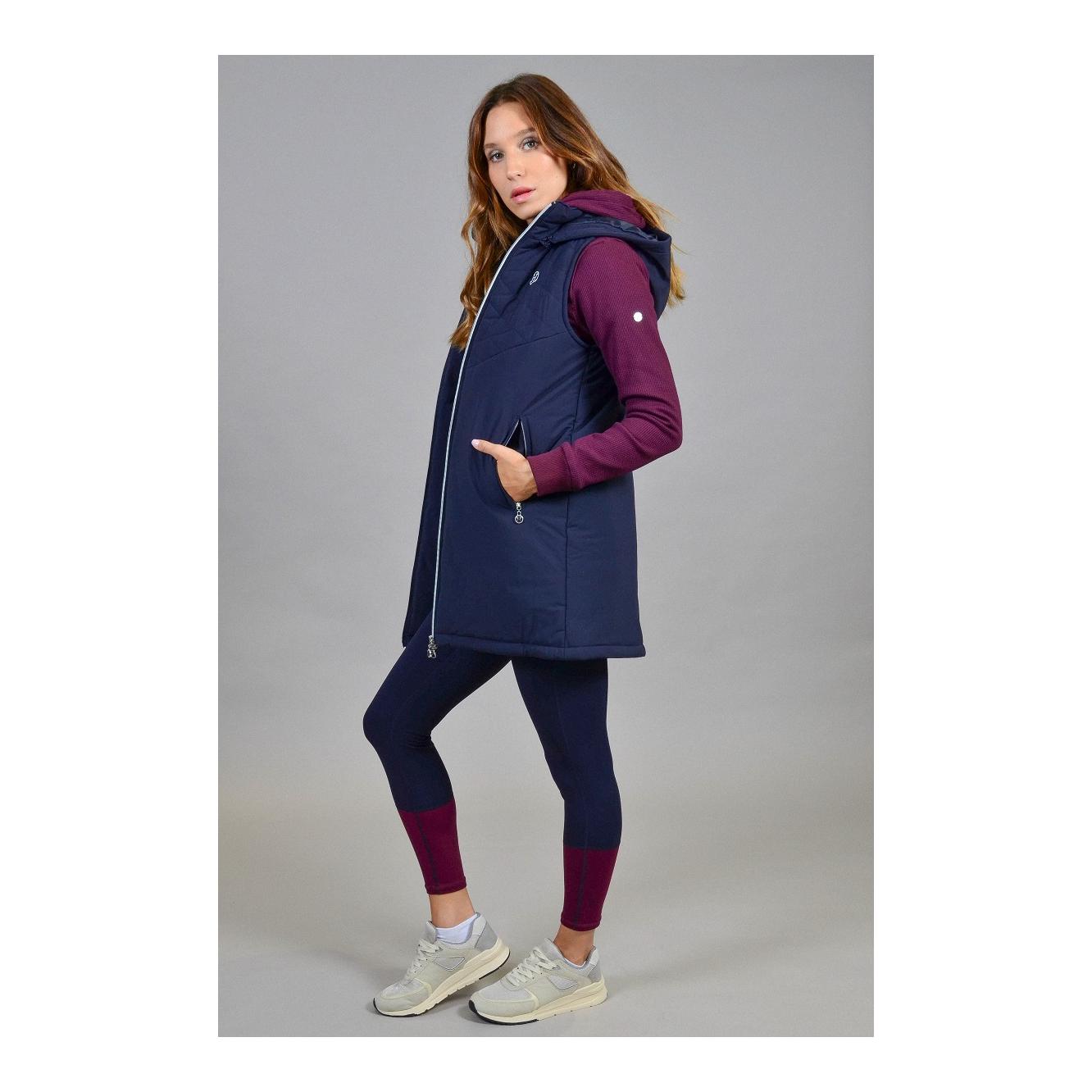 Gilet long Booster Femmes – bleu marine