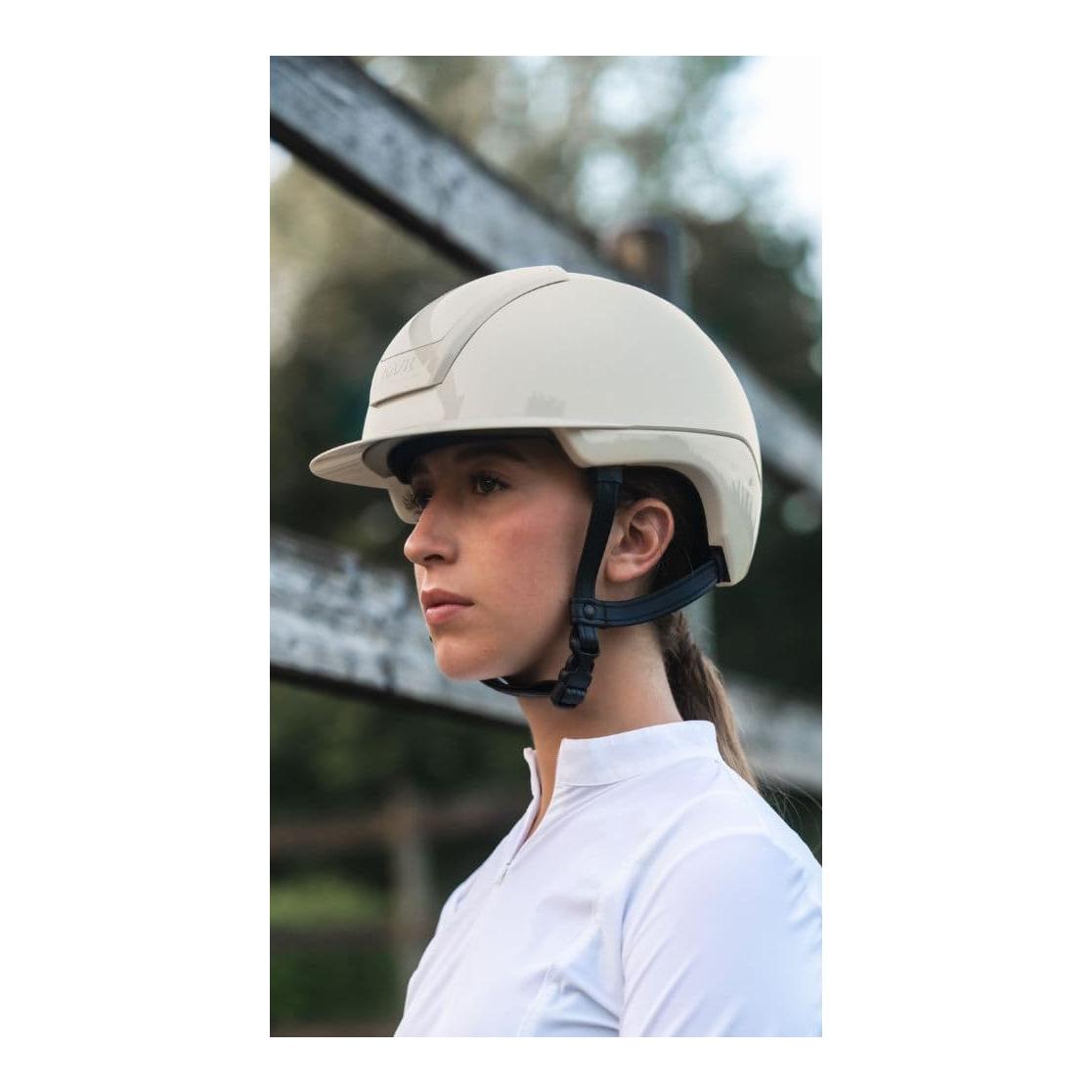 KASK Reithelm Nemesi Shine - schwarzer Kinnriemen