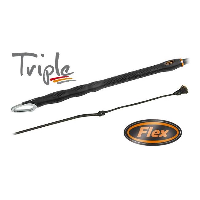 Fleck Dressurgerte Triple Flex/ Nylongespinst weich mit TripleBalance-Griff
