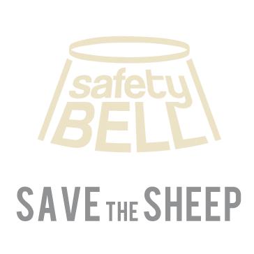 Veredus Springglocken KUNSTFELL "Safety Bell" Save The Sheep - schwarz