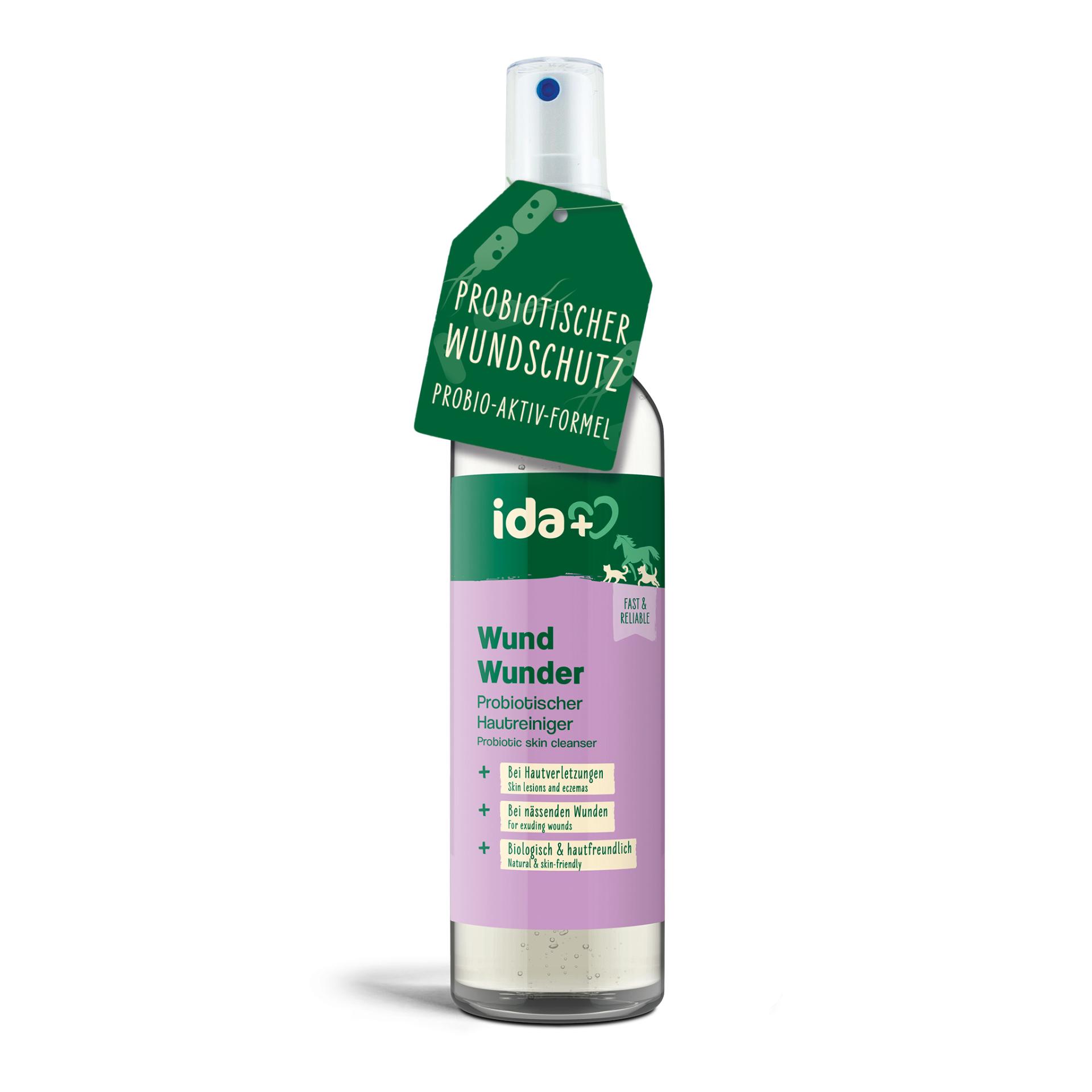 IdaPlus Spray antiseptique pour chiens, chats &amp; chevaux - bouclier protecteur en cas de blessures de la peau